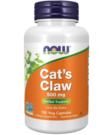 NOW Supplements Cats Claw 500mg Capsules 100 Count