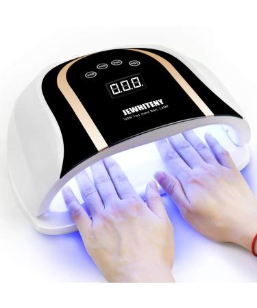 120W UV LED Nail Lamp, Faster Nail Dryer for Gel Polish with 4 Timer Setting, Professional Gel Nail UV Light for Two Hand Curing Lamp with 54 Pcs Light Bead Auto Sensor Nail Machine