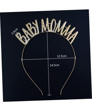 Amosfun Baby Clothes Tiara Head Band Womens Headbands Fashion Headbands Mom Hair Hoop Gold Outfit Mom to Be Headband Mom Headband Party Headband Party Costume Headgear Miss Clothing Alloy - Buy Online on GoSupps.com