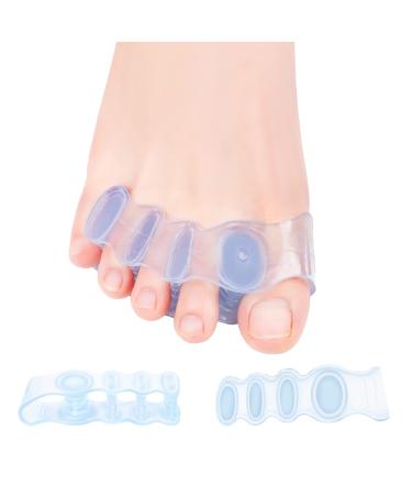 SIQWE 2pcs Toe Separators to Correct Bunions and Restore Toes to Their Original Shape (Bunion Corrector Toe Spacers Toe Straightener Toe Stretcher Big Toe Correctors)