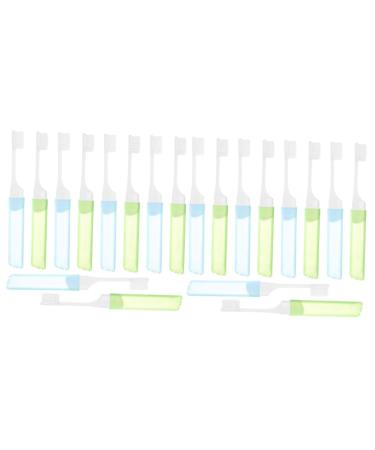 Minkissy 20 pieces of portable toothbrush disposable toothbrush manual toothbrush soft bristle foldable toothbrush hotel toothbrush toothbrush travel sink soft brush foldable wire