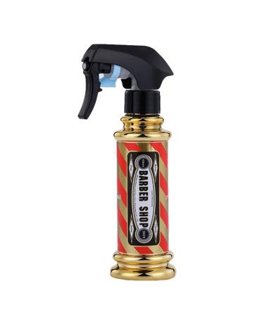 Minkissy hairdressing salon hairdresser spray bottle retro style refillable hairdresser water sprayer squirt bottles home gardening water pot can sprinkler (golden)