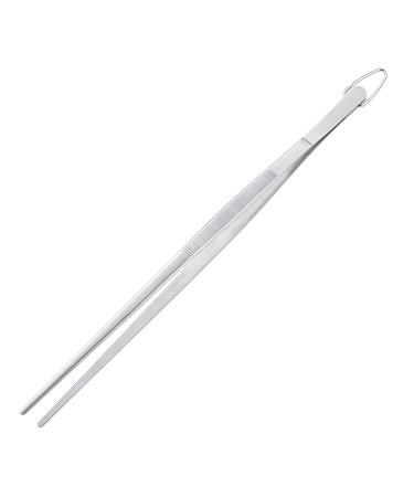 YCLFHOO Stainless Steel Pointed Tweezers Precision Tweezers Chef Tweezers for Replace Electronic Parts/Manual Work/Baking etc