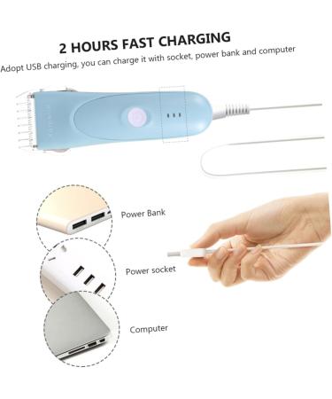 minkissy 1 Set Beard Toddler Presents Infant Kids Hair Cutting Clipper Baby Silent Haircut Trimmer Kids Hair Trimmer Clipper Hair Scissors Newborn Chargeable - Buy Online on GoSupps.com