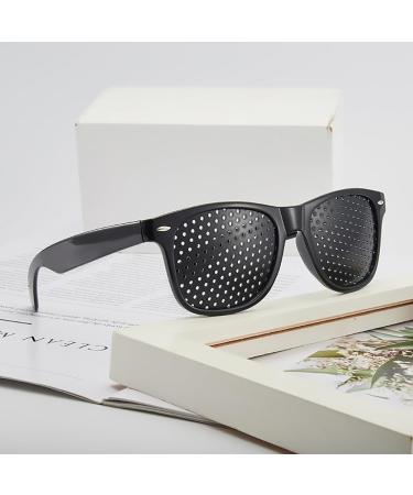 POFET 3 Pack Pinhole Glasses - Black Mesh Anti-Fatigue Eye Relaxation Training - Buy Online on GoSupps.com