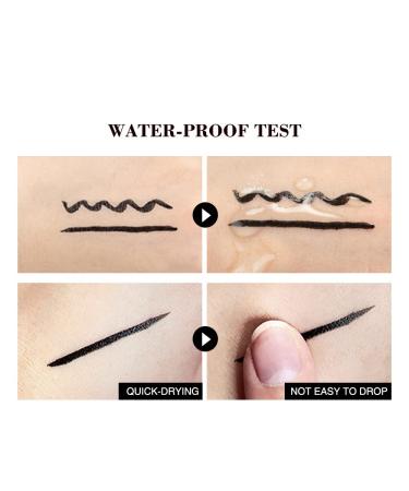 Winged Eyeliner Stamp for Perfect Cat Eye Look - 2 Pack Waterproof Smudge Proof Eyeliner Stamps (8mm Black) - Buy Online on GoSupps.com