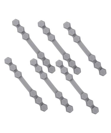 Goohochy earrings 10 pc masking hook adjustable earband face holder-extreme adjustable trailer coupling ear grips Extension hooks anti-strangulation pebble gel lanyard