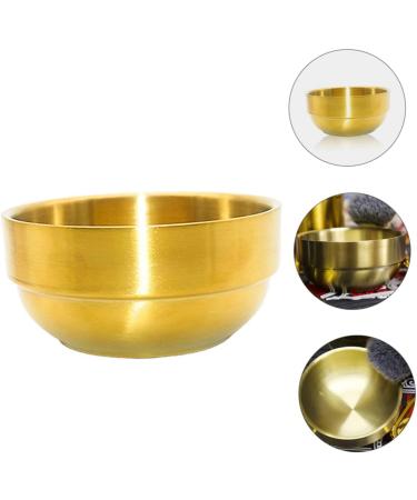 Crilstyleo Foam Dishwasher Stainless Steel Soap Shell - Foaming Razor Cup for Facial Cleaning - Golden Sailing Cup 9x9x4.9cm - Buy Online on GoSupps.com