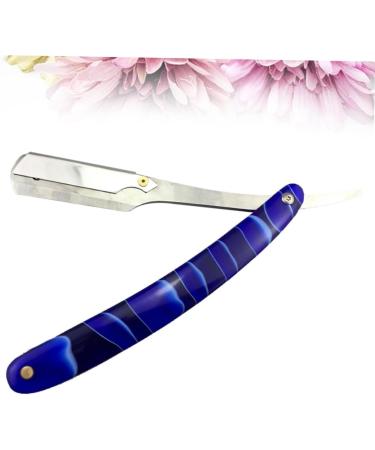 Minkissy Men's Handheld Razor - Mother-of-Pearl Hair Clip & Metal Shaving Knife for Perfect Beard Grooming - Buy Online on GoSupps.com