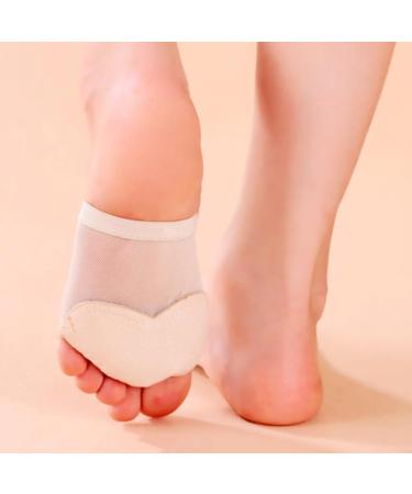 Buy Honeycomb Fabric Forefoot Pads - XL Anti-Slip Ballet Cushion - Invisible Half-Toe Dance Shoe Pads for Comfort & Support - Buy Online on GoSupps.com