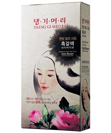 Doori Cosmetics Daeng Gi Meo Ri Medicinal Herb Hair Color Dark Brown 1 Kit