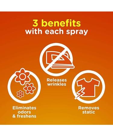 Bounce Rapid Touch-Up 3 in 1 Wrinkle Releaser Clothing Spray - RELEASE WRINKLES - Eliminates Odors & Freshens - Removes Static - TSA Approved Travel Size 3 Oz Pack of 3 - Buy Online on GoSupps.com