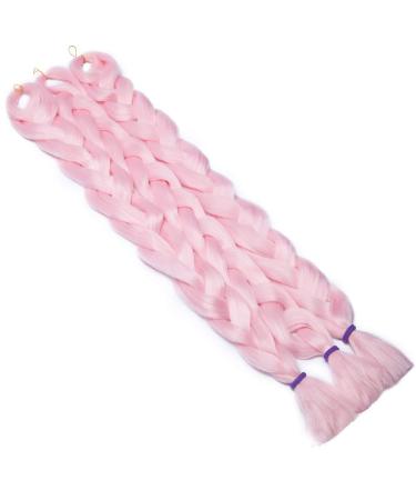 Tess 41 Braids Extensions - Jumbo Crochet Synthetic Hair 5pcs 165g 100cm Pink Braiding Hair for International Shipping - Buy Online on GoSupps.com