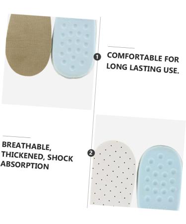 Height Increasing Insoles for Men & Women - 2 Pairs Inner Heel Inserts Latex Shoe Comfortable Lift Pads 10x6x1.2cm - Buy Online on GoSupps.com