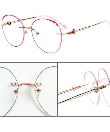 Buy Munani Pink Rimless Glasses Arm & Leg Replacement - 2-Hole Strass-Metal Glasses Repair Parts - International Shipping Available - Buy Online on GoSupps.com