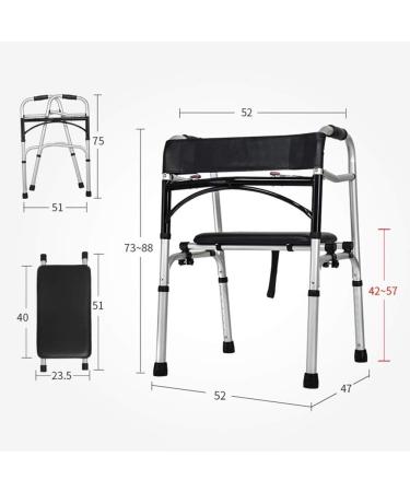 Walker 5" Wheels Rollator Walker Lightweight Adjustable 6lb Adult Walking Frame Folds for Easy Storage Transport Strong and Sturdy Good Times 1 - Buy Online on GoSupps.com