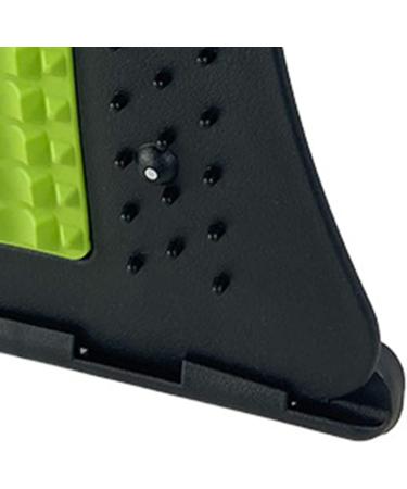 Verdant Touch Back Massage Device - Adjustable Lumbar Cracker Stretcher | 4-Level Spine Deck in Green & Black for Ultimate Back Pain Relief - Buy Online on GoSupps.com