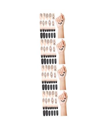 4 Sets Halloween Fake Nails Nail Decor Nails for Women Female Fake Nail Women Fake Nails Halloween Press on Nails False Nail for Women Fake Nails Tips Manicure Supply Abs Healvian
