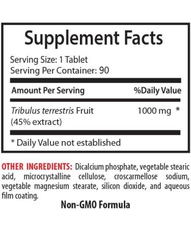 Energy Optimization - TRIBULUS TERRESTRIS Extract - Strength Resilience Body Performance Athletic Recovery Dynamic Energy Recharge Natural Power Blend Active Living Support 1 Bottle 90 Tablets - Buy Online on GoSupps.com