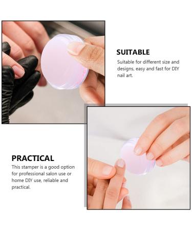 Beaupretty Nail Stamp Plate Set - Silicone Stamping Jelly & Handheld Manicure Tool for Perfect Nail Art - 2 Pieces - Buy Online on GoSupps.com