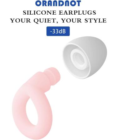 Buy Ear Plugs for Noise Reduction NRR 33dB - Soft Silicone for Sleeping Concerts Travel & More - Includes 8 Ear Tips (Pink - Buy Online on GoSupps.com