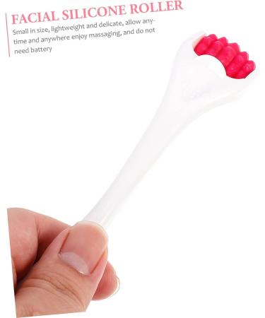 Beaupretty Silicone Eye Cream Roller & Face Massager | Portable Beauty Instrument for Effective Skincare | Red 13.5x3x1.2CM - Buy Online on GoSupps.com