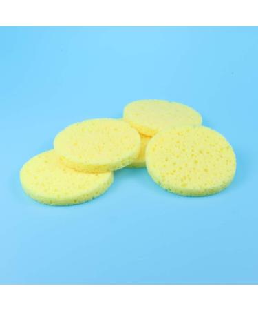 Milisten Round Makeup Sponge - Soft Exfoliating Loofah Pad for Face & Body | Yellow Spa Shower Scrubber - Buy Online on GoSupps.com