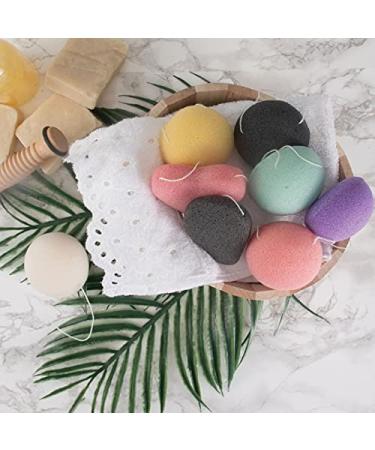 FReed Blue Organic Konjac Facial Sponges 2-Pack for Deep Cleansing and Exfoliation - Buy Online on GoSupps.com