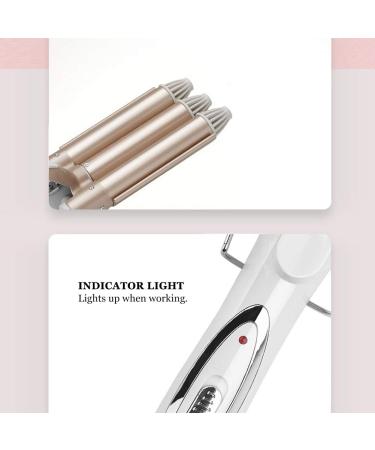 Smart Hair Lockenstab 3-Barrel Waver - 25mm Fast Heating Curling Rod | High-Quality ABS Hairdressing Tool for Salon Use | International Shipping Available - Buy Online on GoSupps.com
