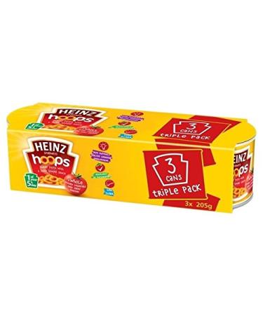HEINZ Heinz Set of 3 Spaghetti Hoops 3 x 205g - Pack of 2