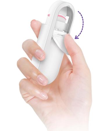 Electric Eyelash Curler - Long Lasting 3-Level Temperature Control Rechargeable & Handheld for Perfect Home Makeup - Buy Online on GoSupps.com