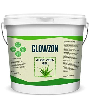 Aloe Vera Gel 99% pure 500 g for skin and hair by Glowzon