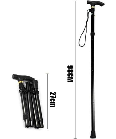 Foldable Crutches Aluminum alloy Portable Walking Canes Non-slip Comfort handle crutch Adjustable height Old man cane Walker Interesting Selfless dedication - Buy Online on GoSupps.com