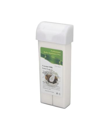 Depilatory Wax Cartridge for Hair Removal | Coconut Milk Roll-On Wax for Men & Women | Mild & Safe Hair Removal for Smooth Legs - Buy Online on GoSupps.com