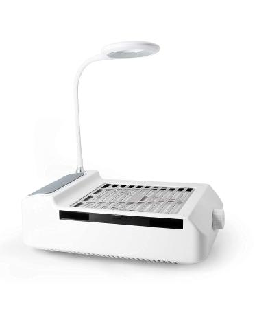 Nail Dust Collector for Acrylic Nails with Powerful Suction Fan - Includes Stainless Steel Cuticle Pusher | Manicure Tool - Buy Online on GoSupps.com
