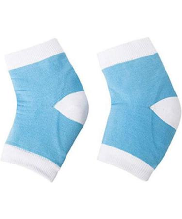 Blue Nylon Ventilated Heel Socks for Women | Spa Foot Cuffs & Cracked Gel Sleeves - Perfect for High Heels - Buy Online on GoSupps.com