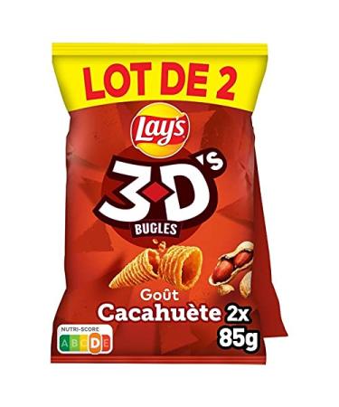 G n rique LAY'S - 3D'S Peanuts 170G - Pack of 4 - Sold as a Pack