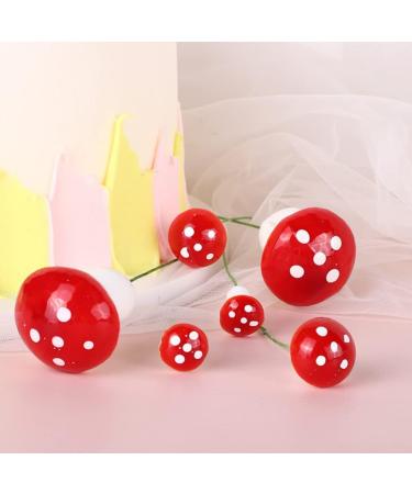 TOYANDONA 20pcs Mushroom Cake Toppers Mushroom Cake Picks Cupcake Toppers Birthday Cake Toppers Baby Cakes Mushroom Foams Topper Cute Woodland Theme Baby Shower Decorations Baby Cake Decor Red-2.5cm - Buy Online on GoSupps.com