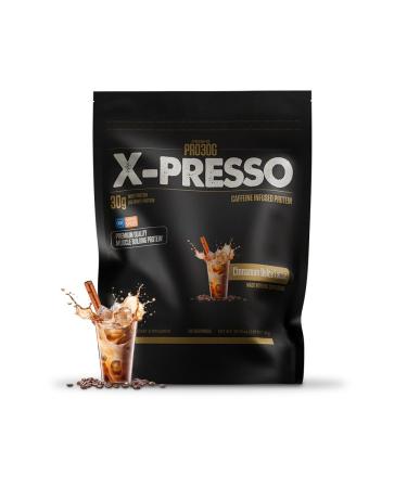 ATHLEAN-X PRO-30G Xpresso Premium Caffeinated Protein Powder Gluten-Free Low Sugar 30g of High Protein Powder for Muscle Recovery & Growth (28 Servings Cinnamon Dolce Latte)