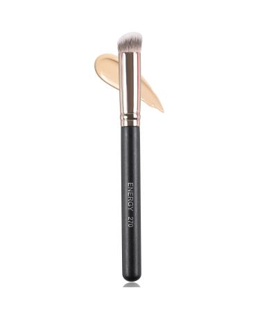 ENERGY Concealer Brush Under Eye Mini Angled Kabuki Nose Contour Brush for Concealing Blending Setting Buffing with Powder Liquid Cream Cosmetics Small Makeup Foundation brush