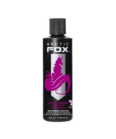 ARCTIC FOX Vegan and Cruelty-Free Semi-Permanent Hair Color Dye (8 Fl Oz  VIOLET DREAM) 8 Fl Oz (Pack of 1) Violet Dream