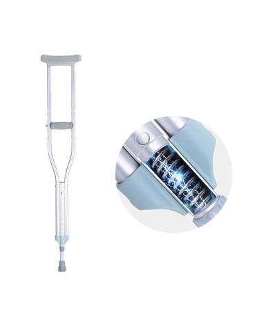 The Aluminum Alloy Crutches Non-Slip The Crutches can be Easily Adjusted The Comfortable Handle of The Crutches is Ergonomic Suitable for Arthritis and Inconvenient Recovery Singlesize Beautiful