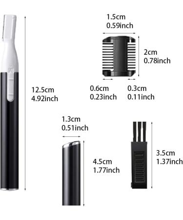 Portable Electric Eyebrow Trimmer for Women - Durable Brow Shaver for Face, Cheeks, Lips - Precision Hair Removal Tool - Buy Online on GoSupps.com