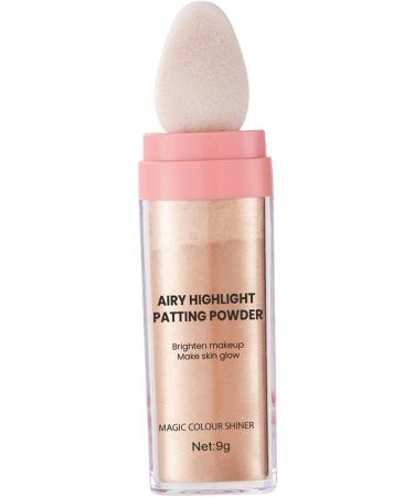 AMLESO Highlighter Powder Sparkle Eyes Glitter Patting Powder Shimmer and Shine Smooth Cosmetics Face Blusher Body Brightens for Makeup Aureate brown - Buy Online on GoSupps.com