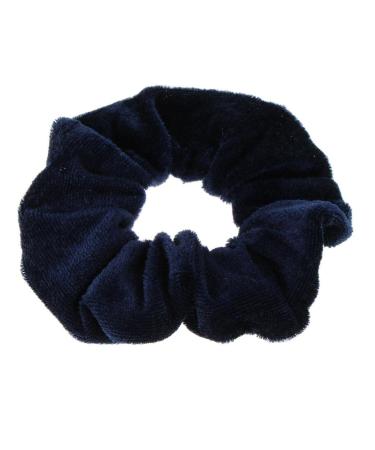 Fenteer 5 Velvet Scrunchies - Elastic Hair Ties & Ponytail Holders for Women in Navy Blue | Trendy Hair Accessories - Buy Online on GoSupps.com