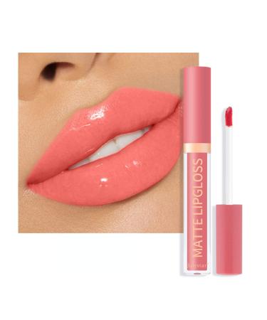 INTEROOKIE Makeup Water Shine Lip Glaze Mirror Lip Honey Liquid for Natural and Long Lasting Moisturizing NonFading Lip Color 07