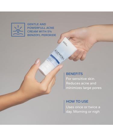 Buy Acne Cream with 5% Benzoyl Peroxide Gentle & Powerful Treatment for Clear Skin International Shipping Available - Buy Online on GoSupps.com