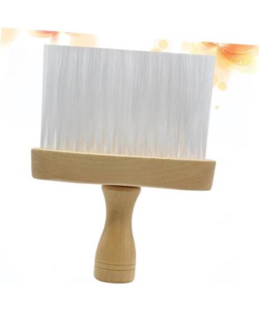 FOMIYES Face Salon Brush Duster Brush Hairdressing Neck Brush Vintage Shaving Hair Duster Neck Duster Brush Barber Neck Brush Wool Duster Wooden Clean White 15X12X12CM White - Buy Online on GoSupps.com