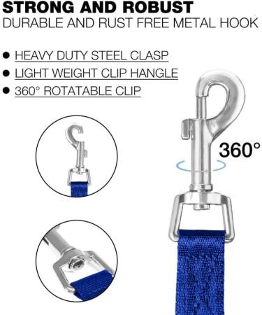 Strong Nylon Dog Leash - Loutep 3m 5m 10m 15m 20m Towline with Padded Handle - Blue - Buy Online on GoSupps.com