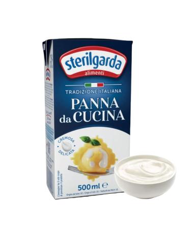 Sterilgarda Italian Cooking Cream | Panna da Cucina | 16.9 fl oz (500ml) - Pack of 1 Cooking Cream | 500ml - Pack of 1